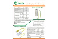 Patend DIN rail surge protective device for LED lighting