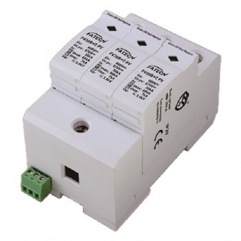 DC 3 poles 1000V type 1+2 surge protection with 18mm width